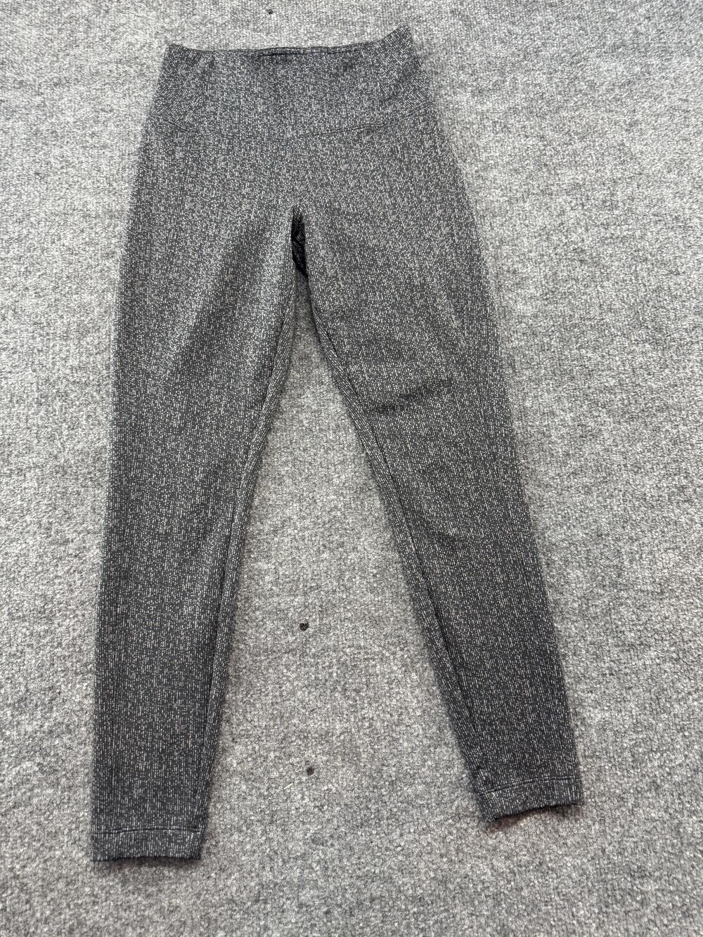 Athleta Delancey Textured Tight Leggings Womens XS Gray Ankle Yoga Gym Pants